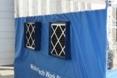 Exhaust Vents-Rear View of portable paint spray booth