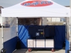 Portable paint booth front view